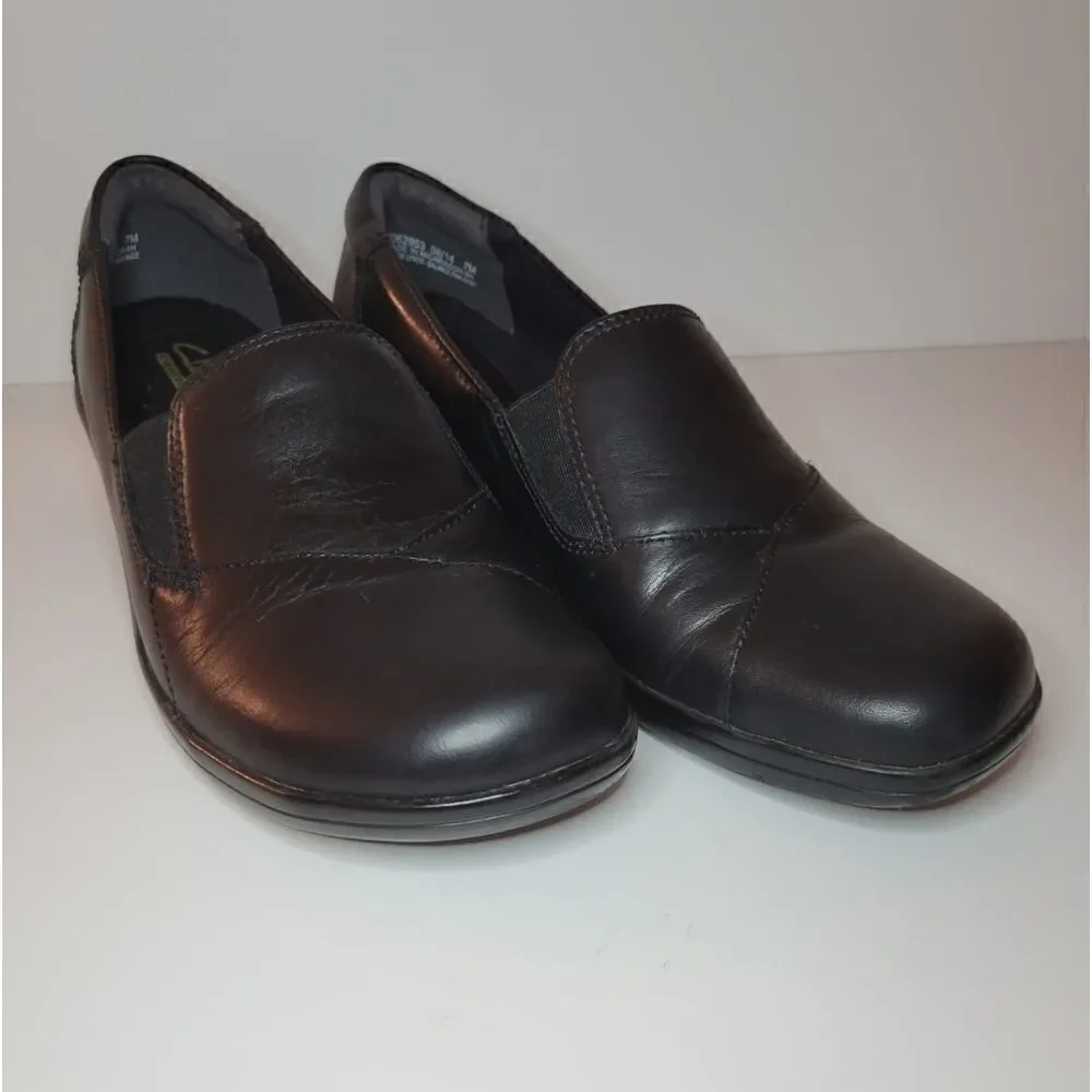 Clarks Leather Slip-on Black Shoe